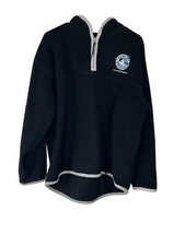 Mickey  Co Disney Vintage Millennium Women's 1/4 Zip Fleece Black 2000 L