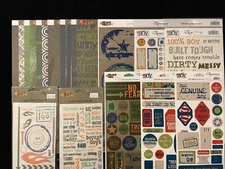 REMINISCE "GENUINE BOY" 12X12 DS PAPERS WITH EMBELLISHMENTS