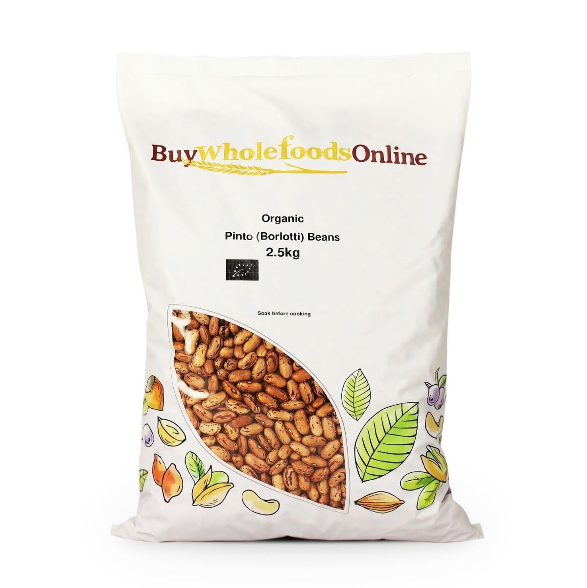 Organic Pinto Beans 2.5kg | BWFO | Free UK Mainland P&P