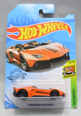 Hot Wheels Orange Lamborghini Aventador J #223 HW Exotics 8/10