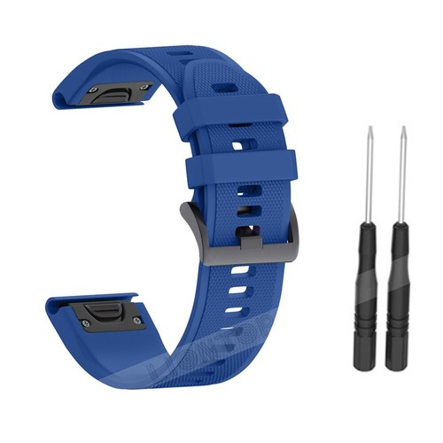 Cinturino orologio sportivo silicone per Garmin Fenix 8 E 7S 7 7X 6 6S 6X Pro 5 5S 5X - Foto 97 di 171
