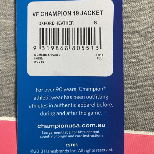 Champion hooded Womens Fleece jacket Small New - Picture 5 of 5