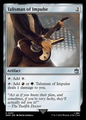 Talisman of Impulse MTG Commander Doctor Who Rare NM x1 - Magic Card