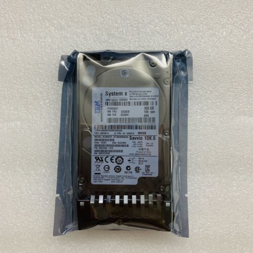 NEW IBM 42D0637 42D0638 42D0639 42D0641 300 GB 10K RPM 2.5" SAS Hard Drive - Picture 1 of 5