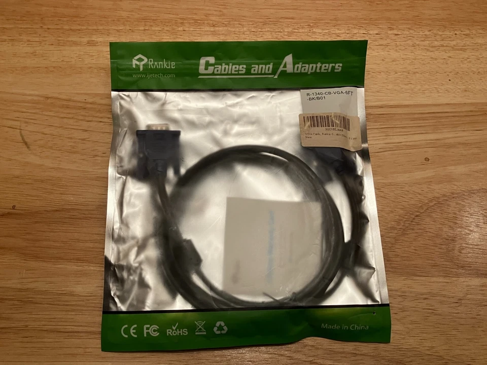 New 6 Foot VGA Cable RANKIE X0016SJAAR - Image 2 of 4