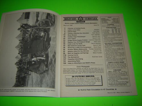 Military Vehicles Magazine May/June 1999 Die Cast Models - Imagen 3 de 3