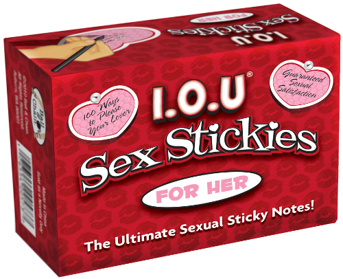 I O U Sex Sticky Notes Novelty Gift For Him