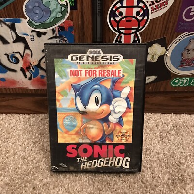 Sonic the Hedgehog - Not For Resale (Sega Genesis) Case And
