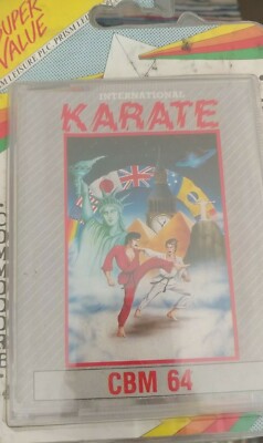International Karate (System 3 1990) Commodore C64 (Box, Handbuch, Tape) NEU