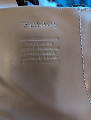 Ecco size 6 taupe leather lace up combat style boots - Picture 8 of 8