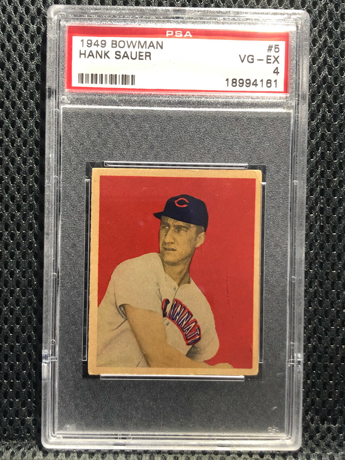 1949 BOWMAN #5 HANK SAUER PSA 4 VG-EX