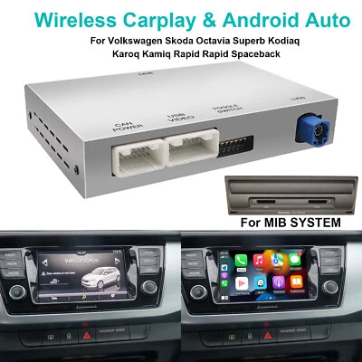 Drahtlos Carplay/Android Auto module For Volkswagen Skoda Octavia Superb Karoq