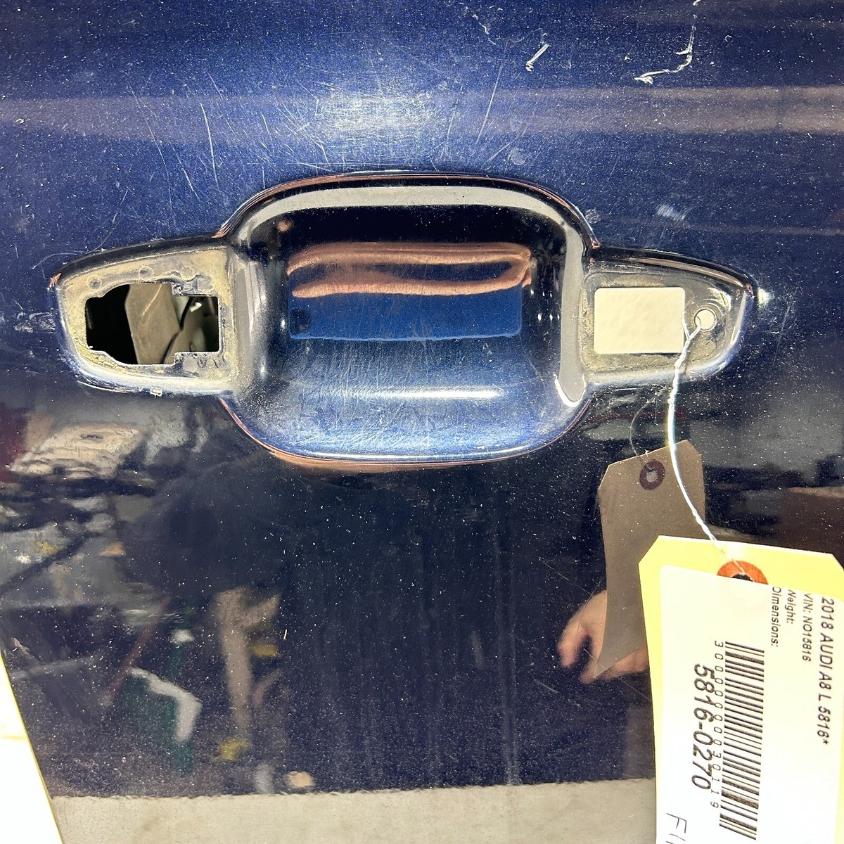 2011 - 2018 Audi A8 Front Right Passenger Side Door Shell Panel
