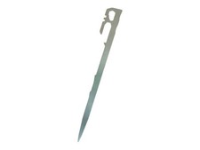 6 Stück Universal Zelthering 24 cm Edelstahl Bushcraft Camping Heringe Erdnägel 