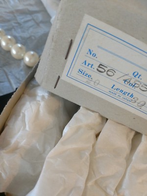 AMAZING Miriam Haskell GLASS Pearls 20 MM Round Vintage Japan 30 INCH !!!!