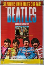 THE BEATLES Sgt Pepper's Lonely Hearts Club Band 1987 US CD Release PROMO POSTER