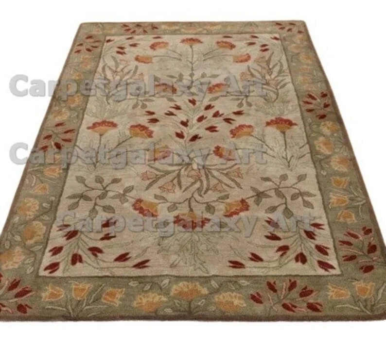 Pottery Barn Adeline стеганный вручную 100% шерстяной ковер для дома, спальни, гостиной - Изображение 2 из 4