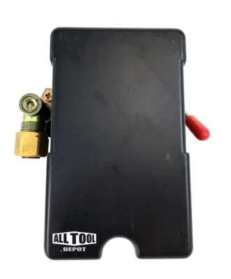 ALL TOOL DEPOT Air Compressor Pressure Switch 4 Ports w/Unloader 90 degree Angle 110-150 PSI