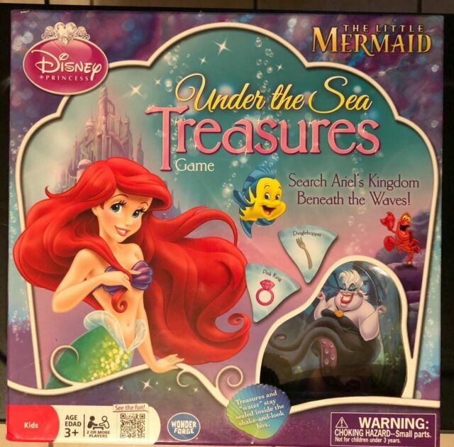 Disney Little Mermaid Under The Sea Treasures Game Complete For Sale Online Ebay