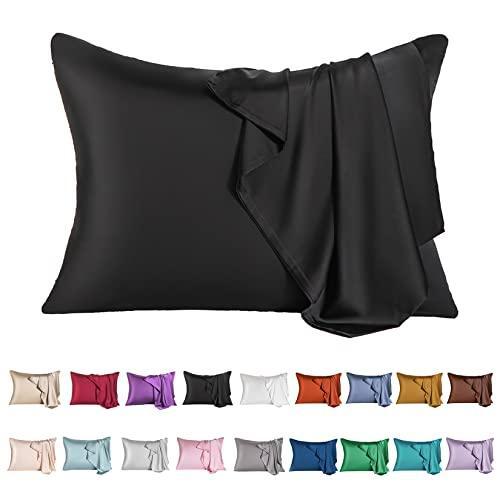 Mulberry Silk Pillowcase for Hair and Skin,Queen Size Cooling Silk Pillow Case-image