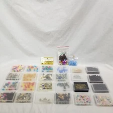 Large Lot Of Beads For Jewelry Making Various Sizes And Colors Beads Spacers ETC