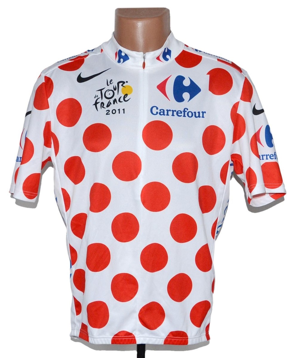 ウェア NIKE CYCLE JERSEY CYCLING VELO SHIRT JERSEY 2011 CARREFOUR TEAM NIKE SIZE L | eBay