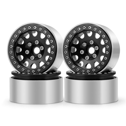 Llantas Beadlock de aleación de 1,9" 4 piezas para SCX10 CC01 TRX-4 D90 1/10 RC Crawler-EE. UU. - Imagen 5 de 11