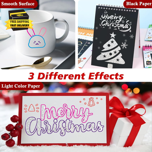 Shimmer Outline Markers Doodle Pens: 12 Glitter Markers Essentials Easter Basket - Picture 5 of 8