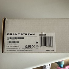 Grandstream HT814 Analog Telephone Adapter 4 FXS Port Gigabit Router ATA