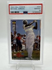 1994 Collectors Choice Michael Jordan Golf #204 PSA10