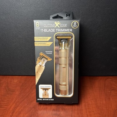Cutting Edge T-Blade Trimmer, w/4 Combs, USB Charging Cable (8675) New