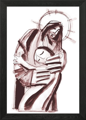 handgezeichnete Illustration oder Zeichnung gerahmtes Wandbild Poster Leinwanddruck Bild