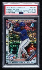 2019 Bowman Draft Chrome Sparkles Refractor Dasan Brown PSA 10 GEM MT 02u0