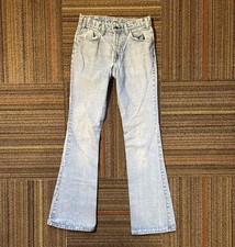 Vintage Levis Jeans 646 Orange Tab Bell Bottom Flare 30x34 Talon Zip 70s SF 207