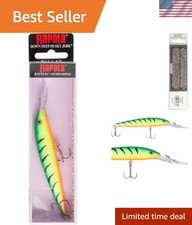 Expert Bass Fishing Lure: Down Deep Husky Jerk Firetiger - 20 Feet Diving Power