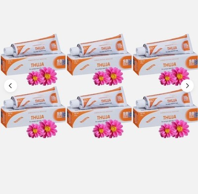 SBL Thuja Homeopathic Cream 25g  (Pack of 6) polyps, warts, corn | Free Shipping