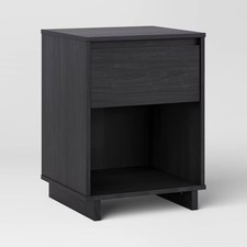 Modern Black Nightstand