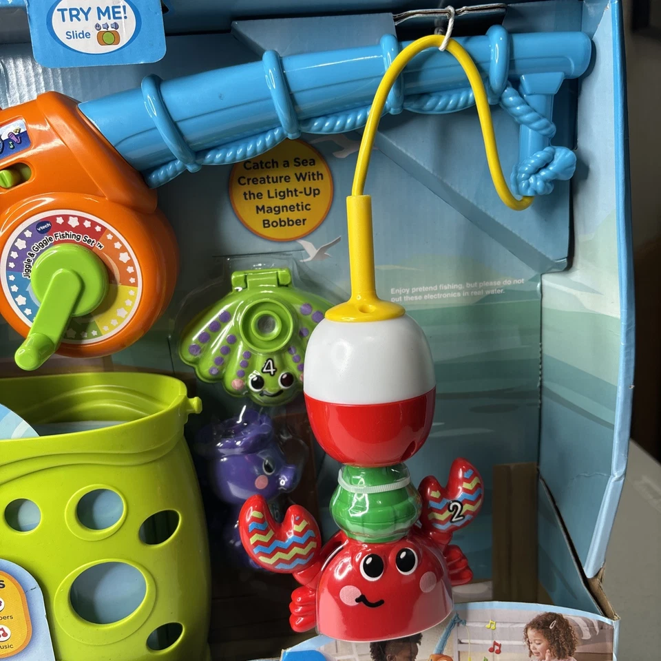 VTech Jiggle & Giggle Fishing Set Brand new Smart Fishing Pole 2 To 5 Years  T2 - Image 4 of 4