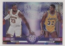 2019-20 Panini Illusions Fantasy Matchups Magic Johnson LeBron James #4 HOF 00ap