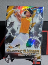Nick Kurtz 2026 Bowman Chrome Electric Sluggers Refractor #ES-22 Oakland A's