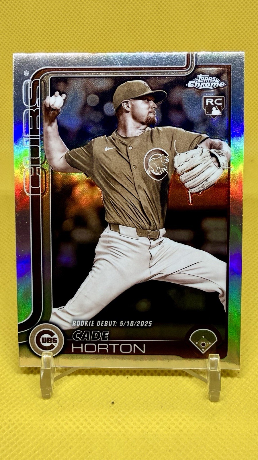 Cade Horton Rookie Debut Sepia Refractor 2025 Topps Chrome Update #USC102 SP RC