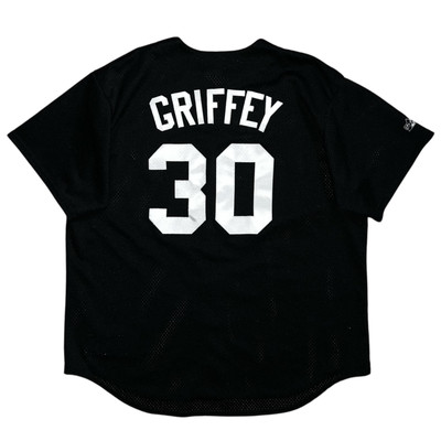 Vtg 90s Majestic Authentic Cincinnati Reds MLB Black Baseball