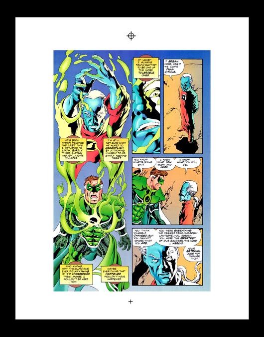 Mike McKone Parallax: Emerald Night #1 Rare Production Art Pg 32