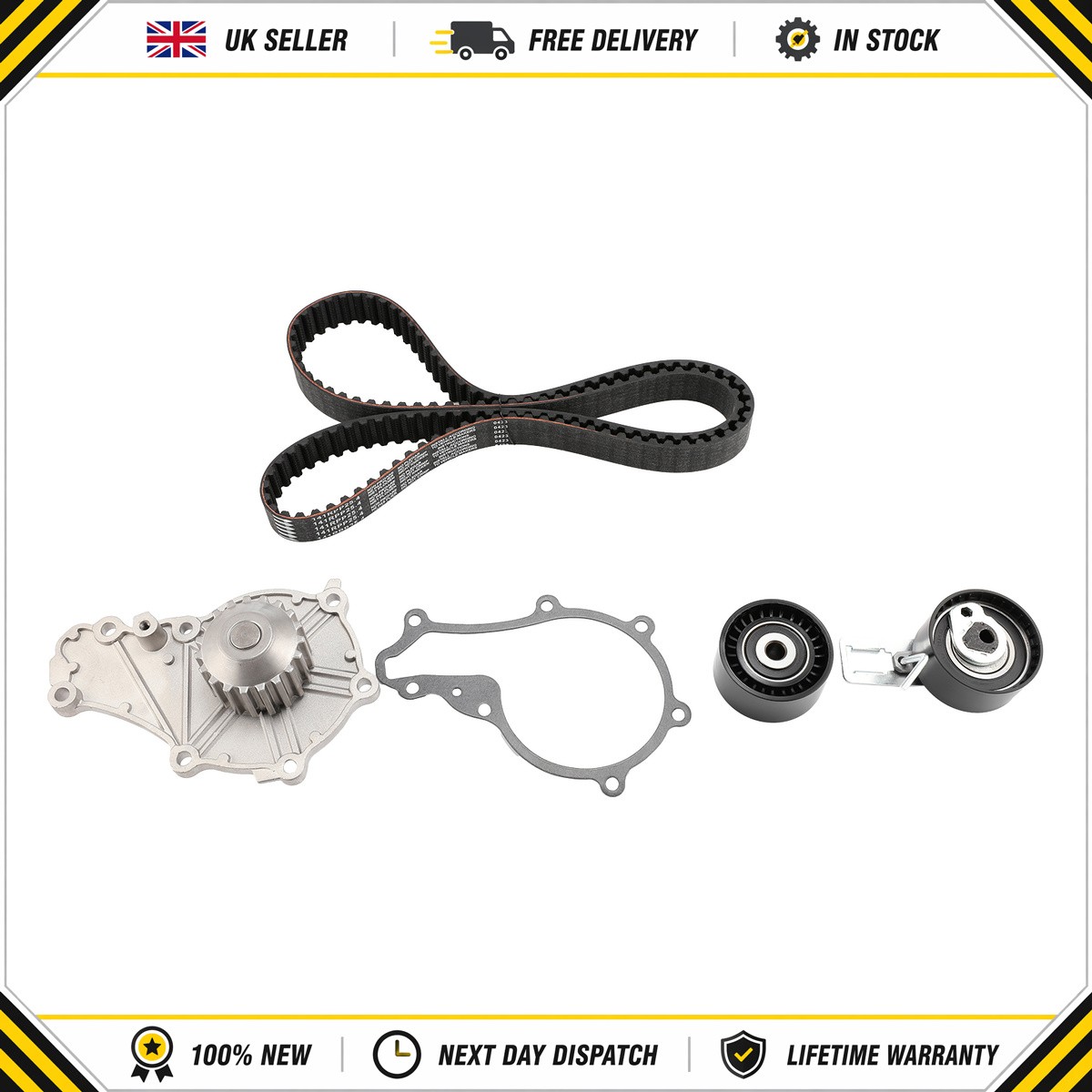 Timing Belt & Water Pump Kit fits FORD Set Gates 1787859 1855729 2008550 Quality - Image 4