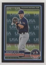 2023 USA Baseball Stars & Stripes Team Logo Prizm 47/50 Brayden Taylor #96 09wc