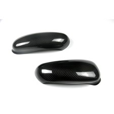 Carbon Fiber Side Mirror Caps For Porsche Boxster 911 996 986 Lhd Only 1997-2004