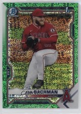 2021 Bowman Draft Chrome Green Sparkle Refractor 89/99 Sam Bachman #BDC-196 1z4