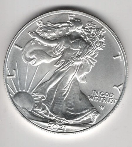 2021 W WALKING LIBERTY AMERICAN EAGLE .999 FINE SILVER DOLLAR COIN 1oz. $1 USA
