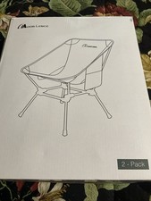 MOON LENCE Lighweight Foldable Camping Chair, Plus Size Backpack Chair, Portable