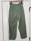 Urban Outfitters Paperbag Waist Women XS 100% Cotton Olive Green Pants — photo 3